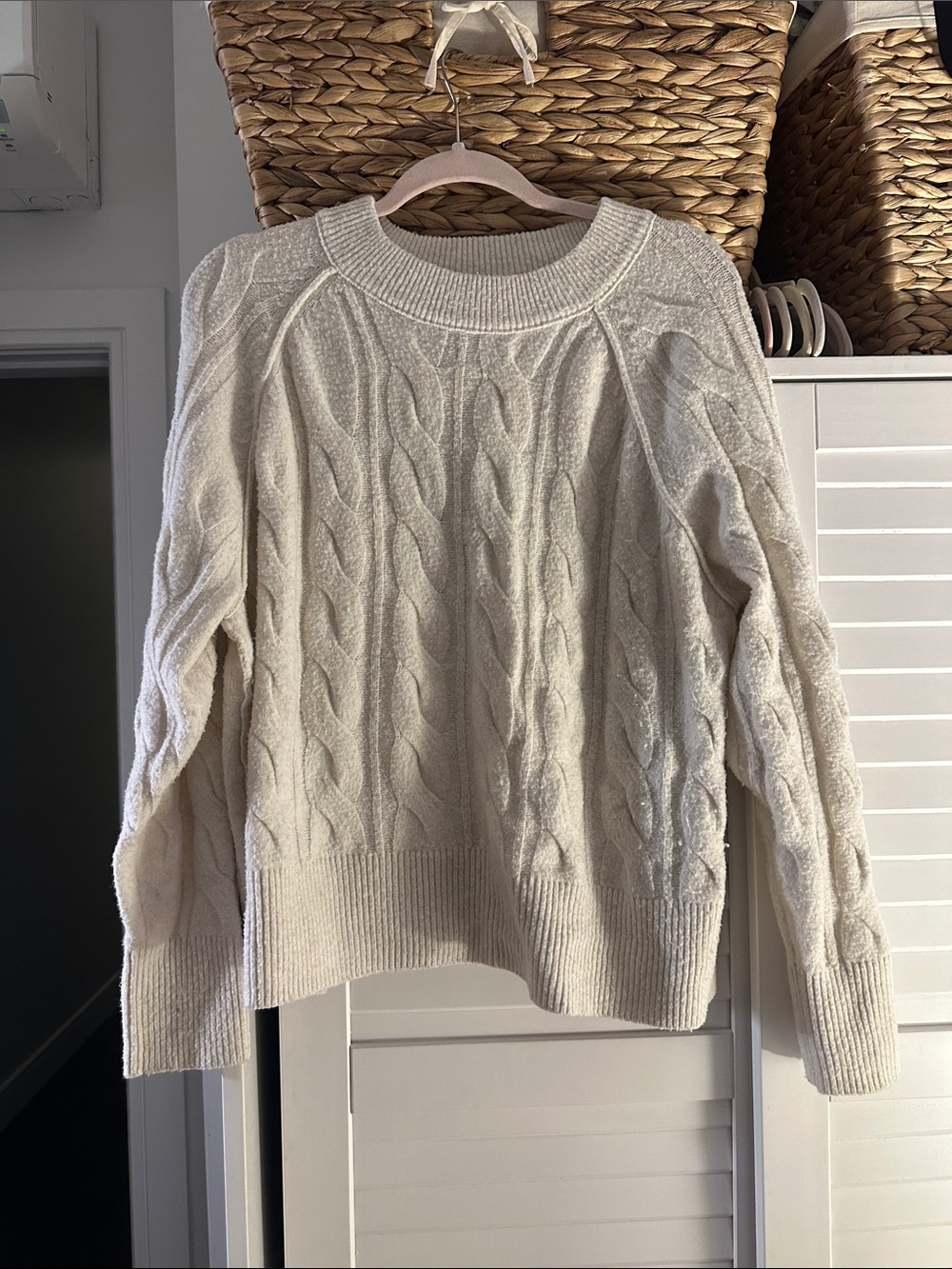 Cozy Cable-Knit Women's Sweater in Ivory